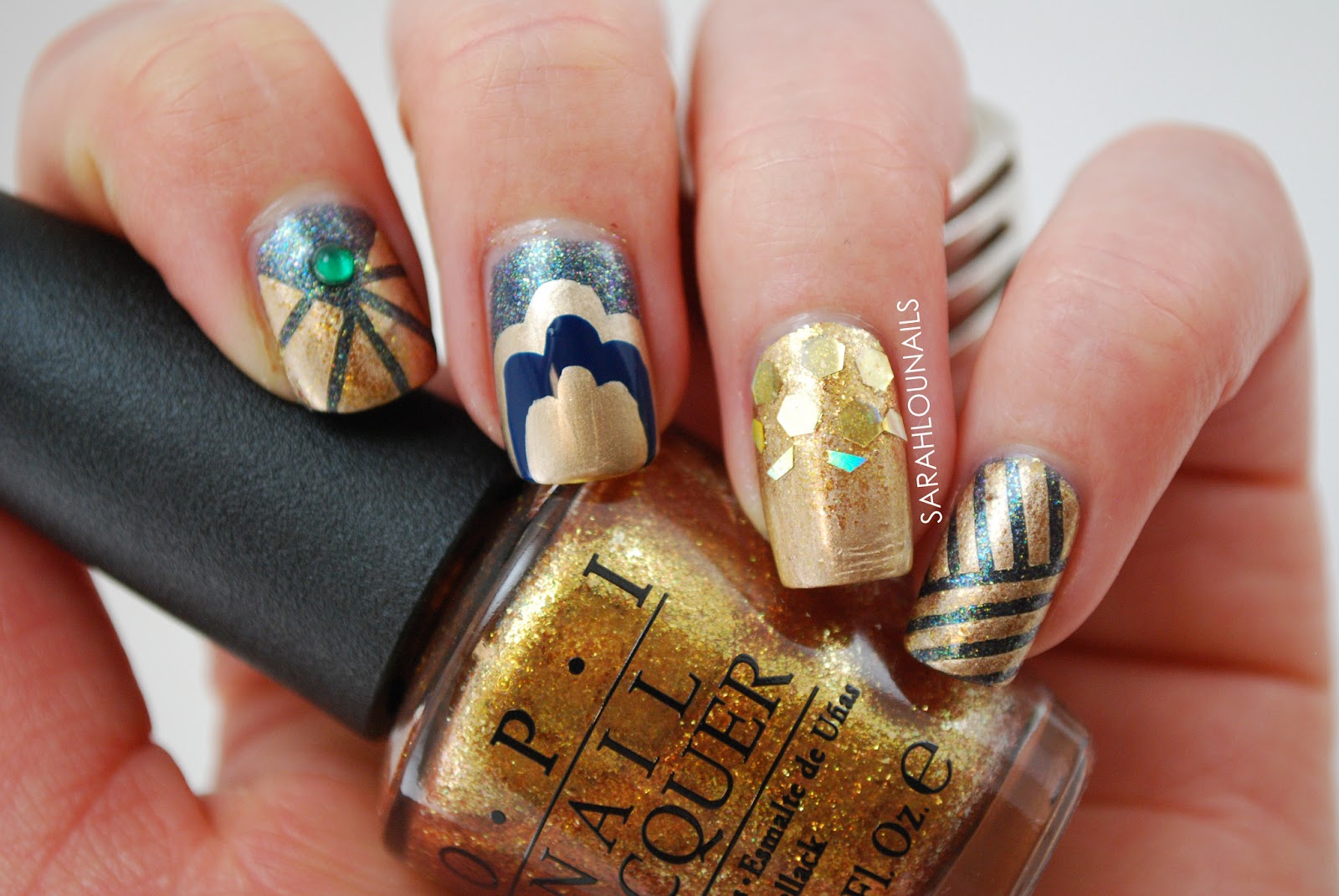 3. "Art Deco Nail Designs for the Great Gatsby Lover" - wide 1