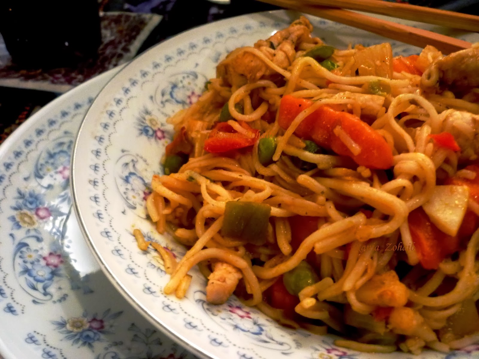 Rania Work with sugar'n spice PAN FRIED ASIAN VEG/NOODLES OR CHOW