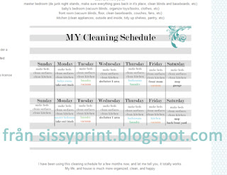 Inspiration: Städorganisation Sissyprint