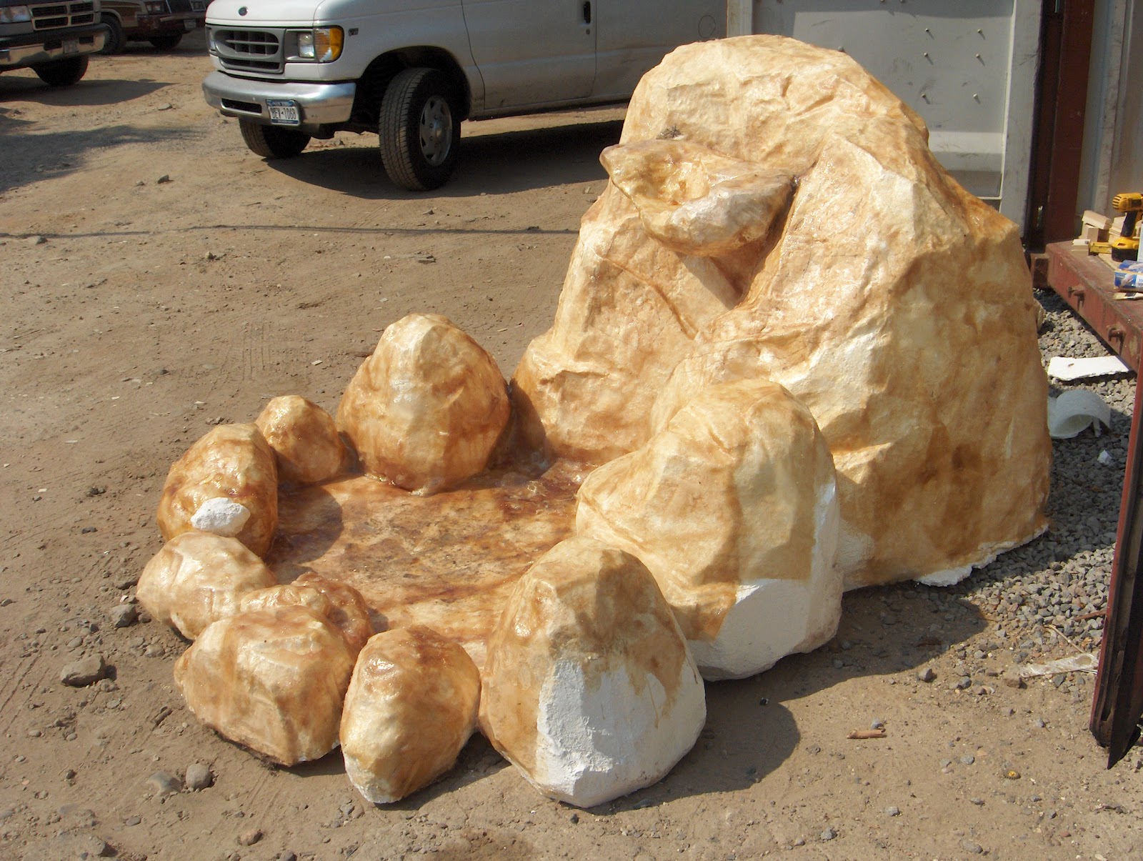 Faking nature making prop rocks out of foam
