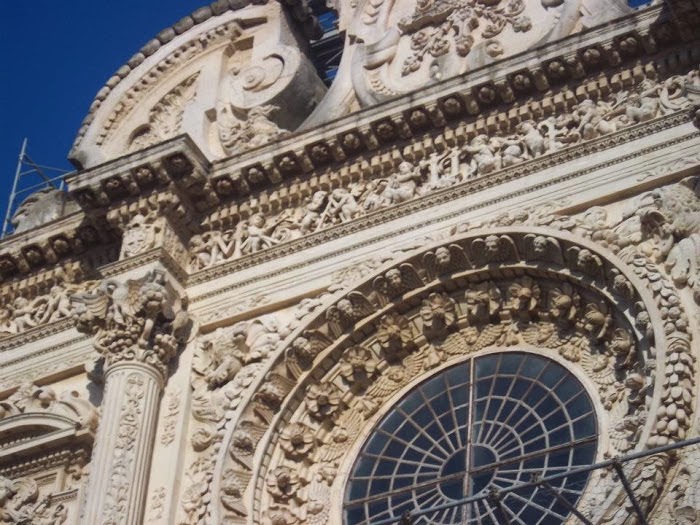 La facciata  di Santa Croce(Lecce).