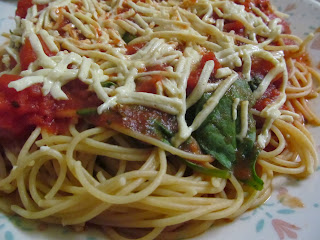 pasta, noodles, cavatappi, basil, purple basil, vegan caprese, caprese, mozzarella
