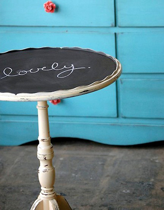 Emérita Desastre: Decoración: Renovar los muebles con pintura de pizarra