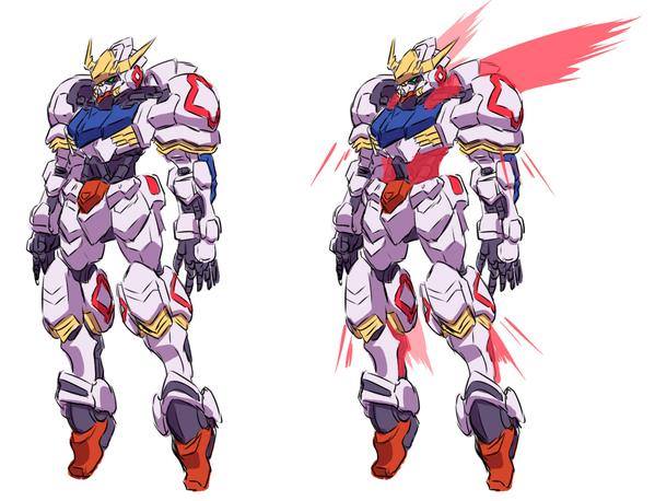 fanart g tekketsu gundam barbatos gimmick and concept lucifer lighting