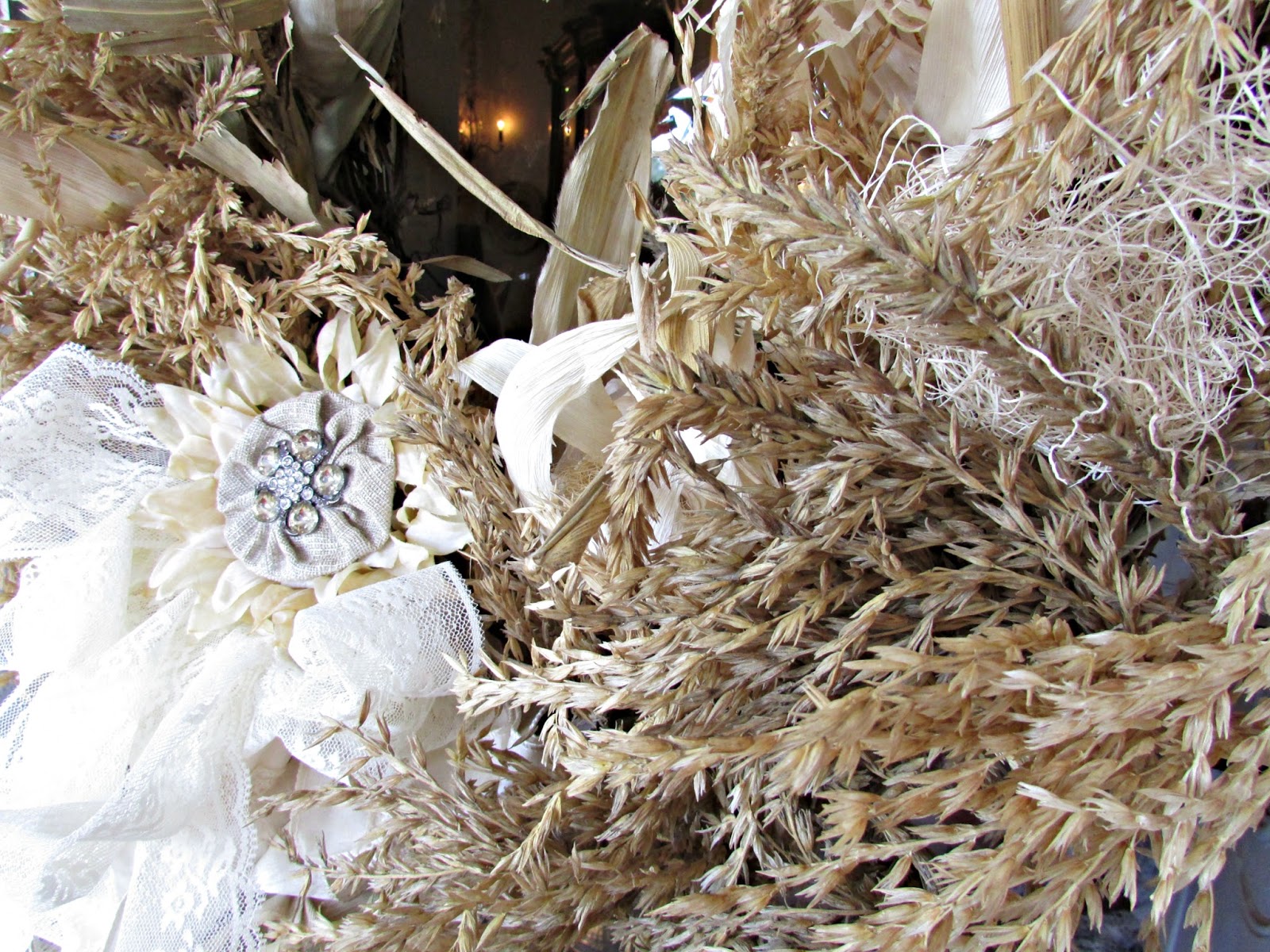 Penny's Vintage Home Dried Corn Tassel Wreath