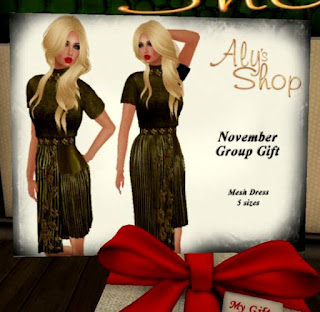 november group gift green dress