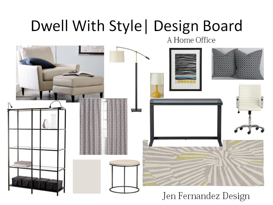 Dwell With Style A {Home Office} Design Board