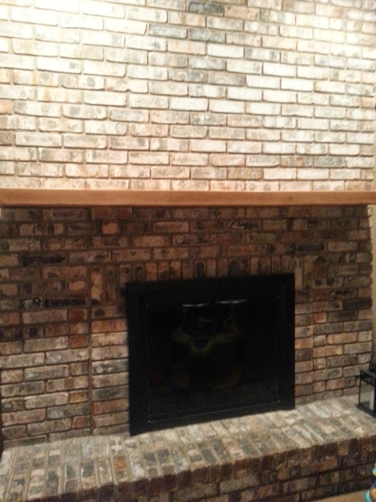 Give It a Go Mama Gel Stain on the Mantel