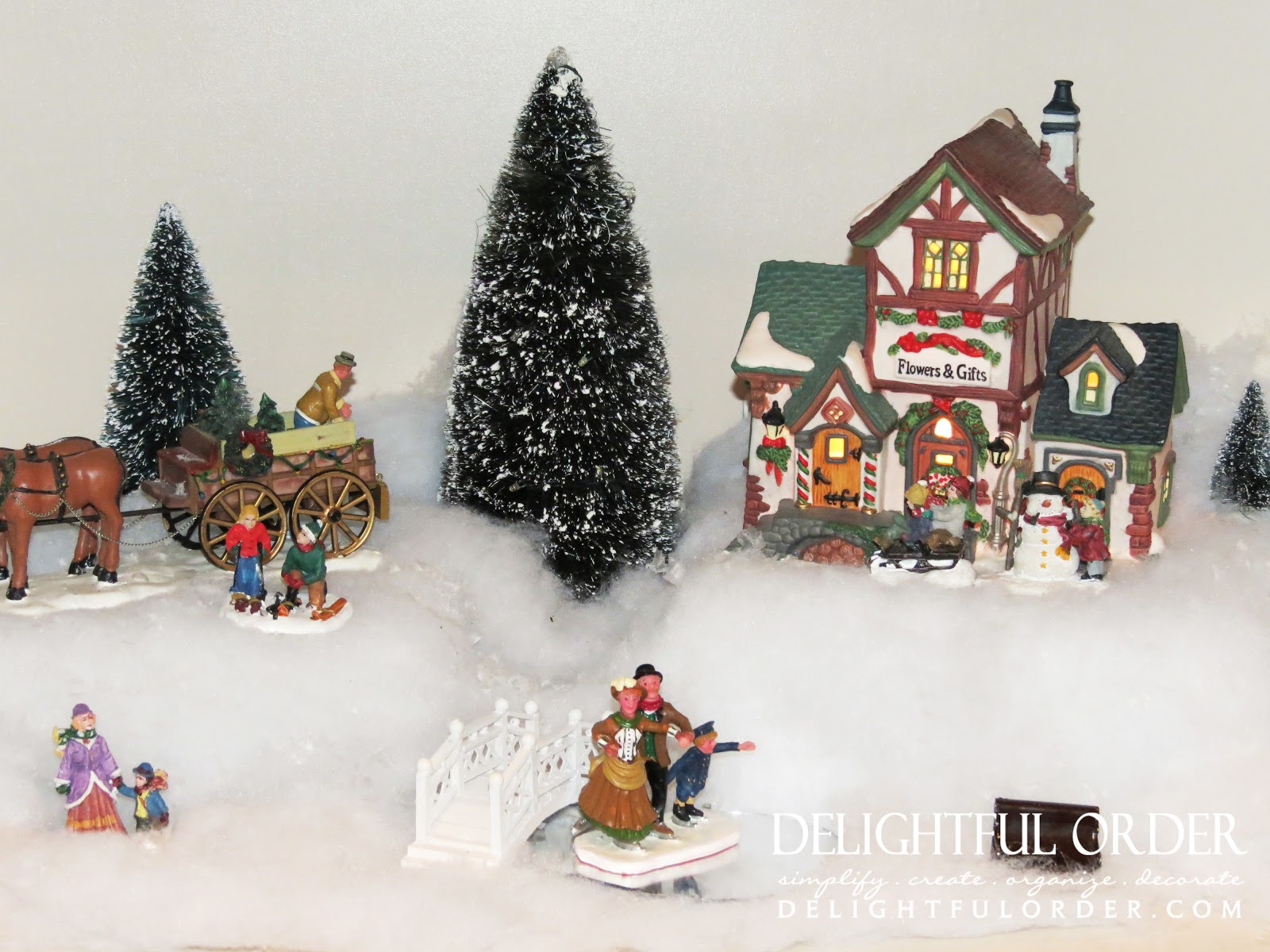 Delightful Order My Snow Village Christmas Decor Gets a New Home