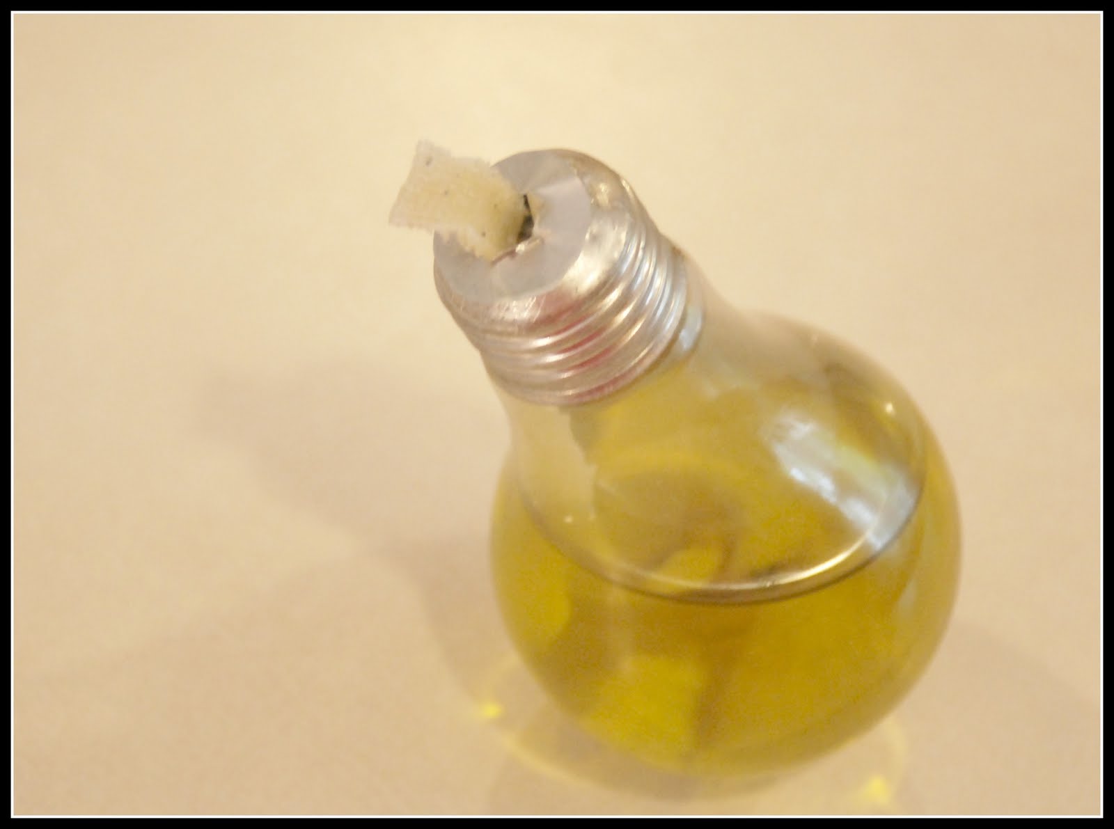 Homemade Serenity Make It! Light Bulb Oil Lamp