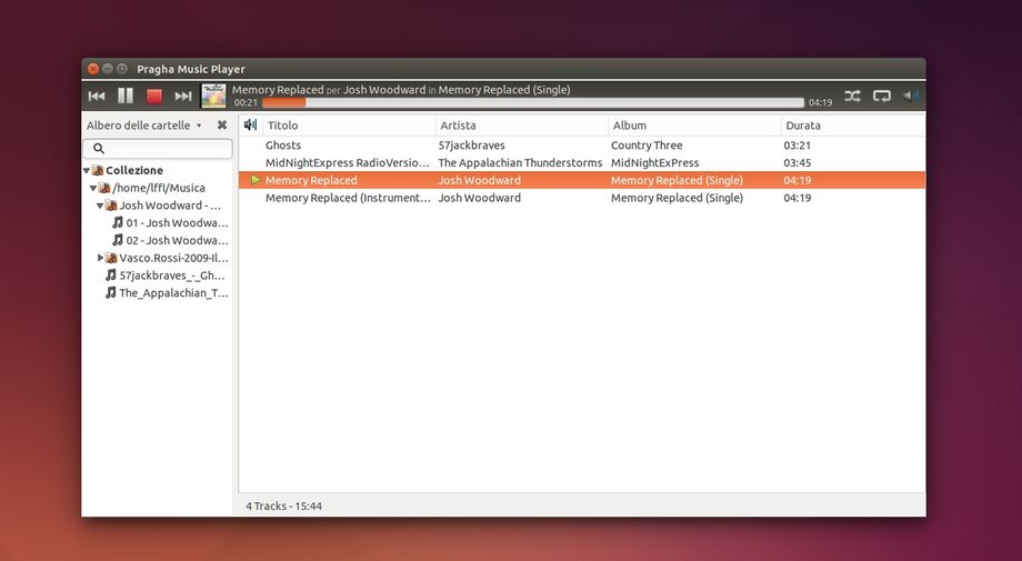 Pragha in Ubuntu