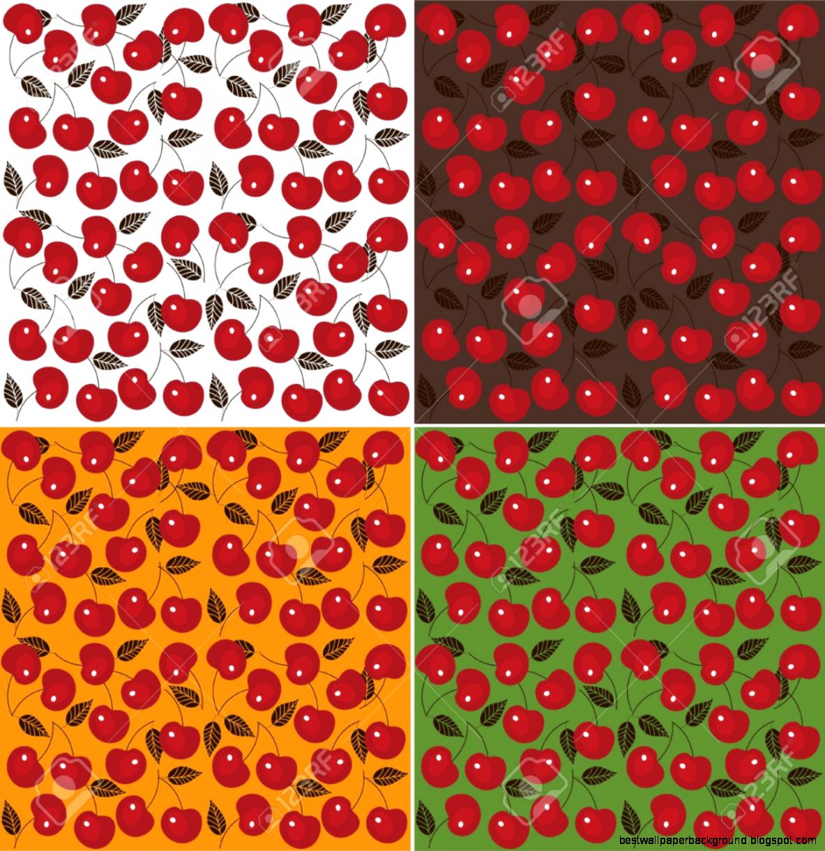 Cherry Seamless Background Vector Image Cherry Wallpaper Royalty Cherry Seamless Background Vector Image Cherry Wallpaper Royalty