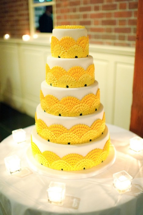 Wedding Cakes Pictures Yellow Wedding Cake Ideas