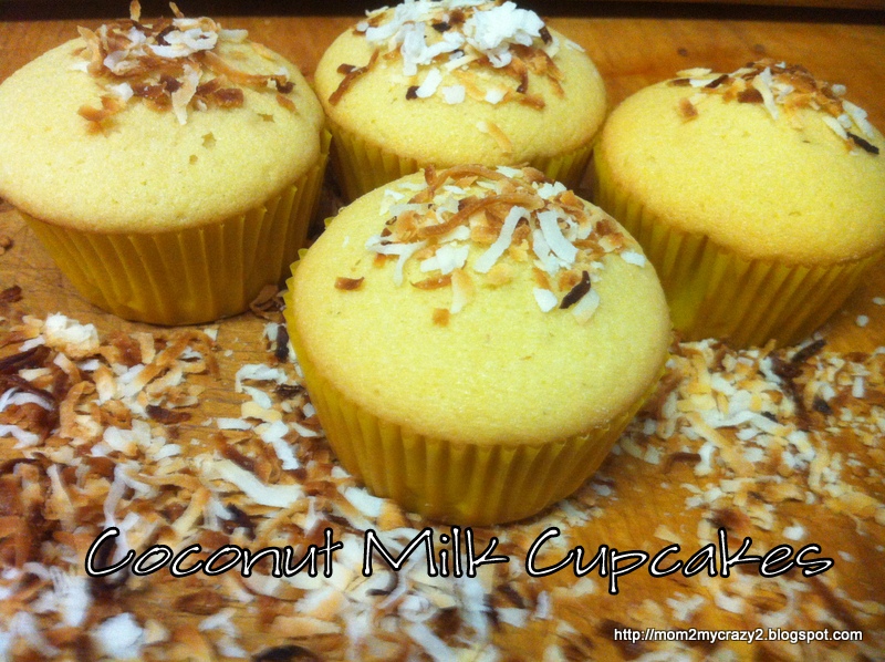 Running away? I'll help you pack. Coconut Milk Cupcakes