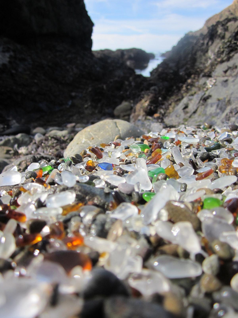 The Land of Melting Shadows Weird Wednesday Glass Beach