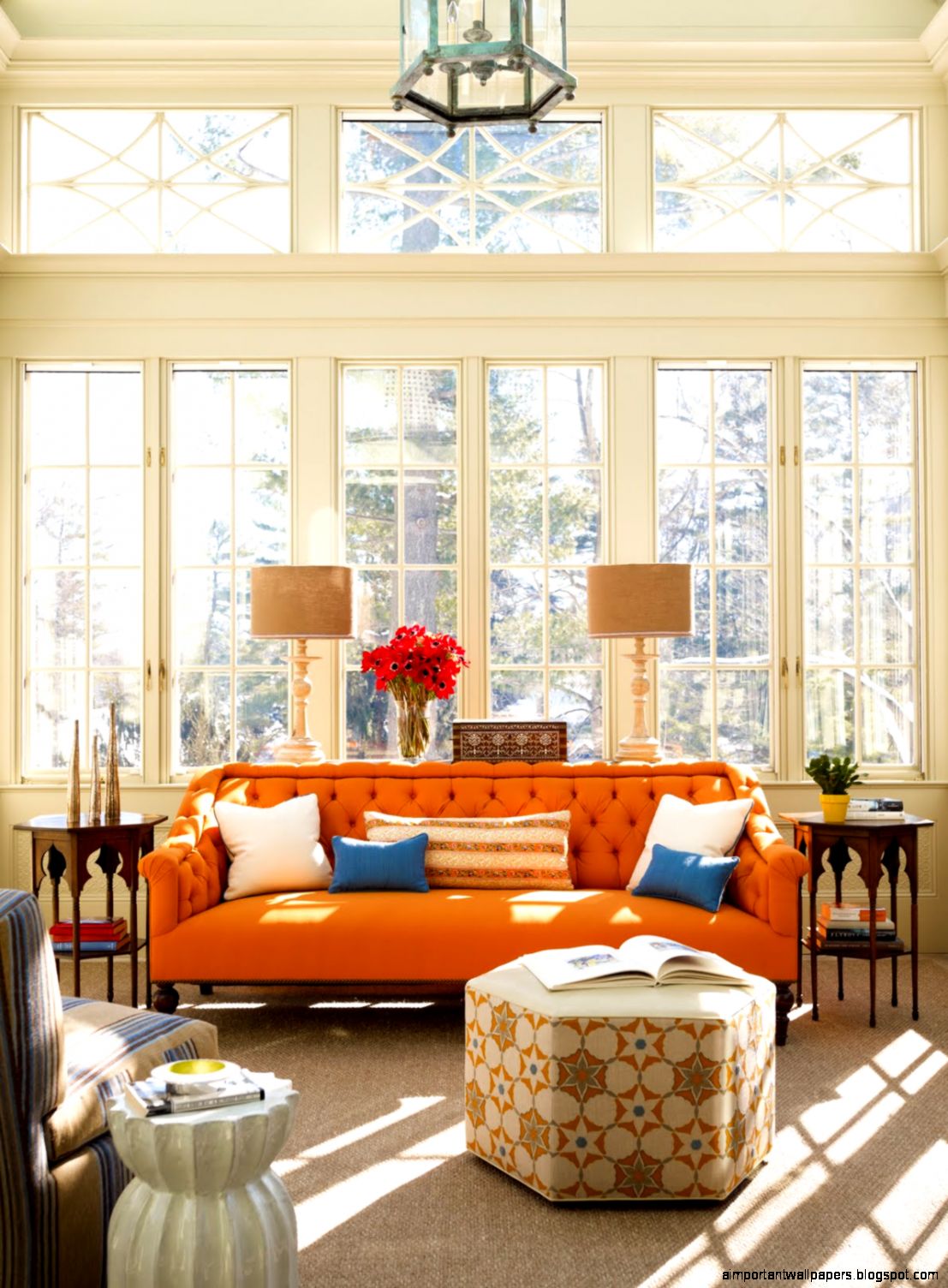 Bright Orange Sofa for the Fresh Living Room Furniture Designs Bright Orange Sofa for the Fresh Living Room Furniture Designs