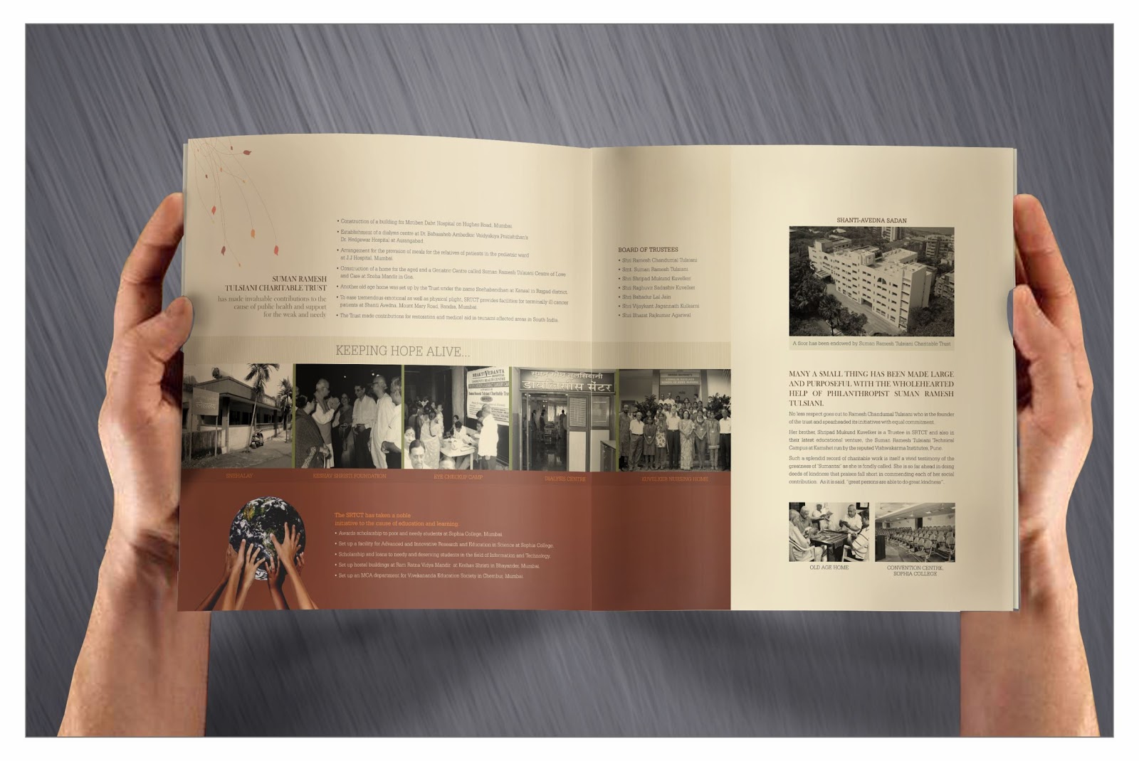 designs blossoms brochure and presentation for srttc a vi