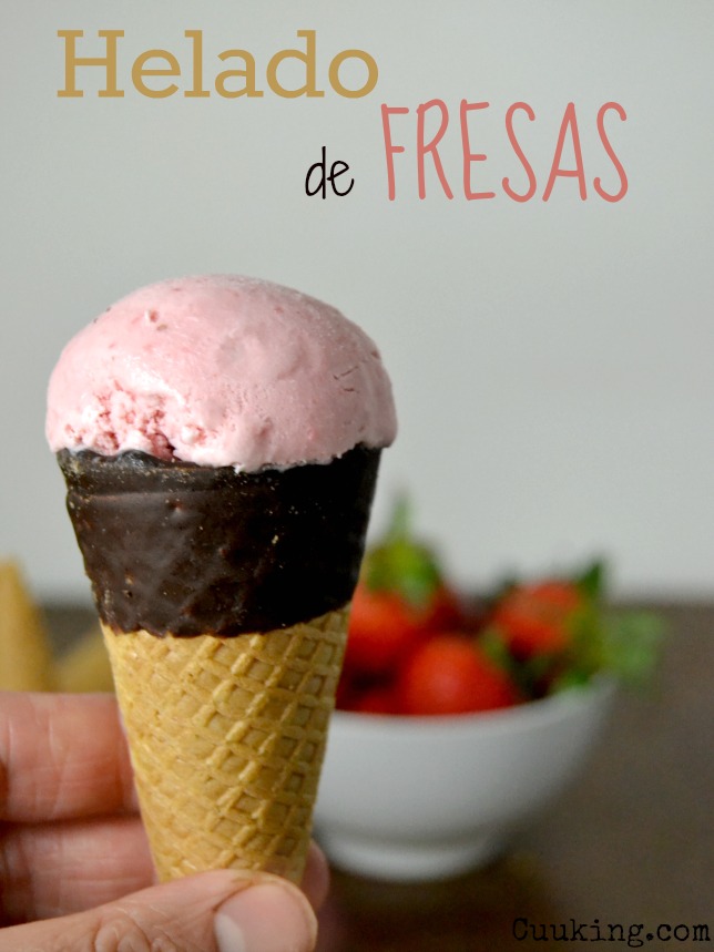 Helado De Fresas (con Heladera)
