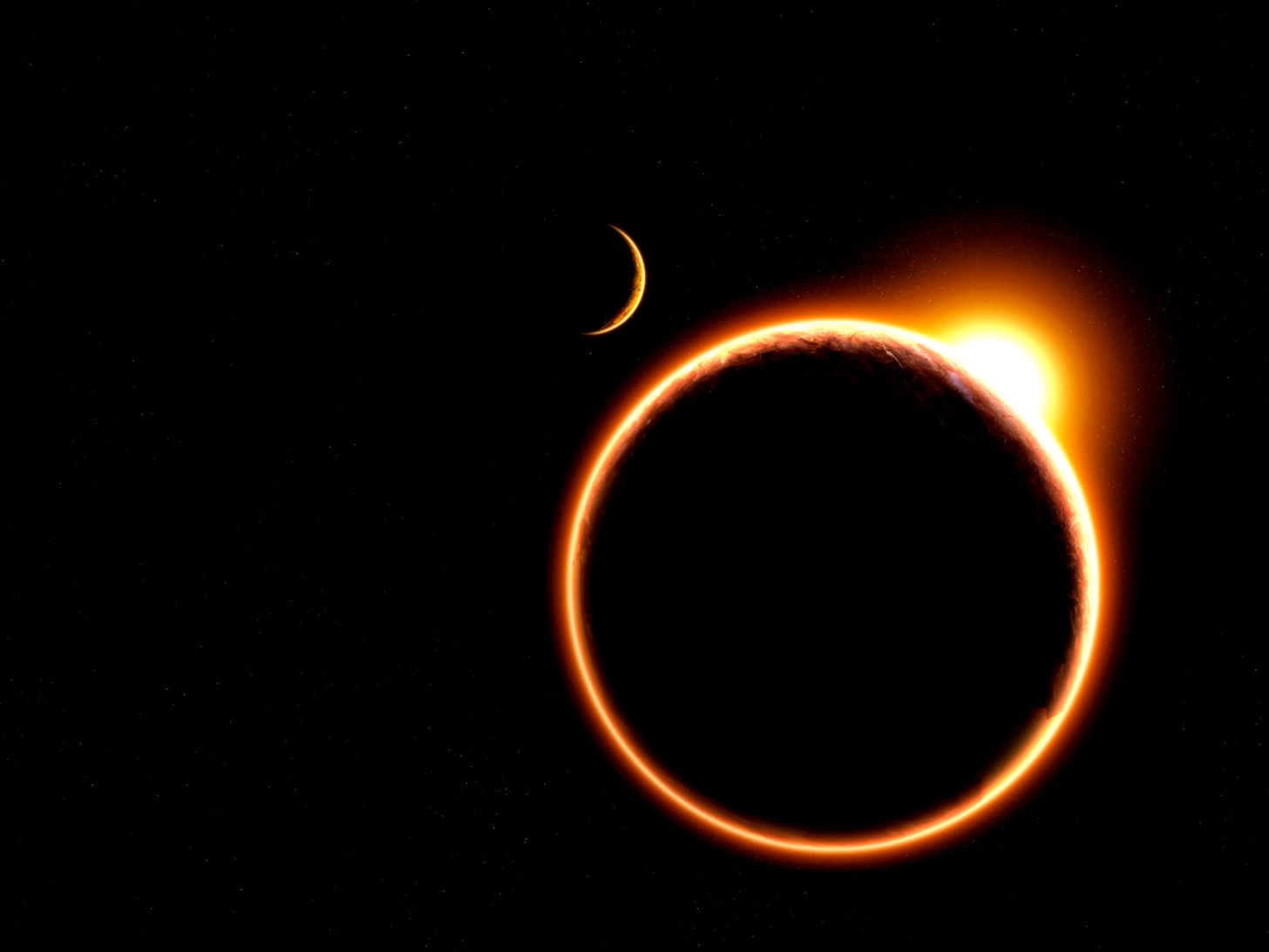 Solar Eclipse From Space Solar Eclipse From Space