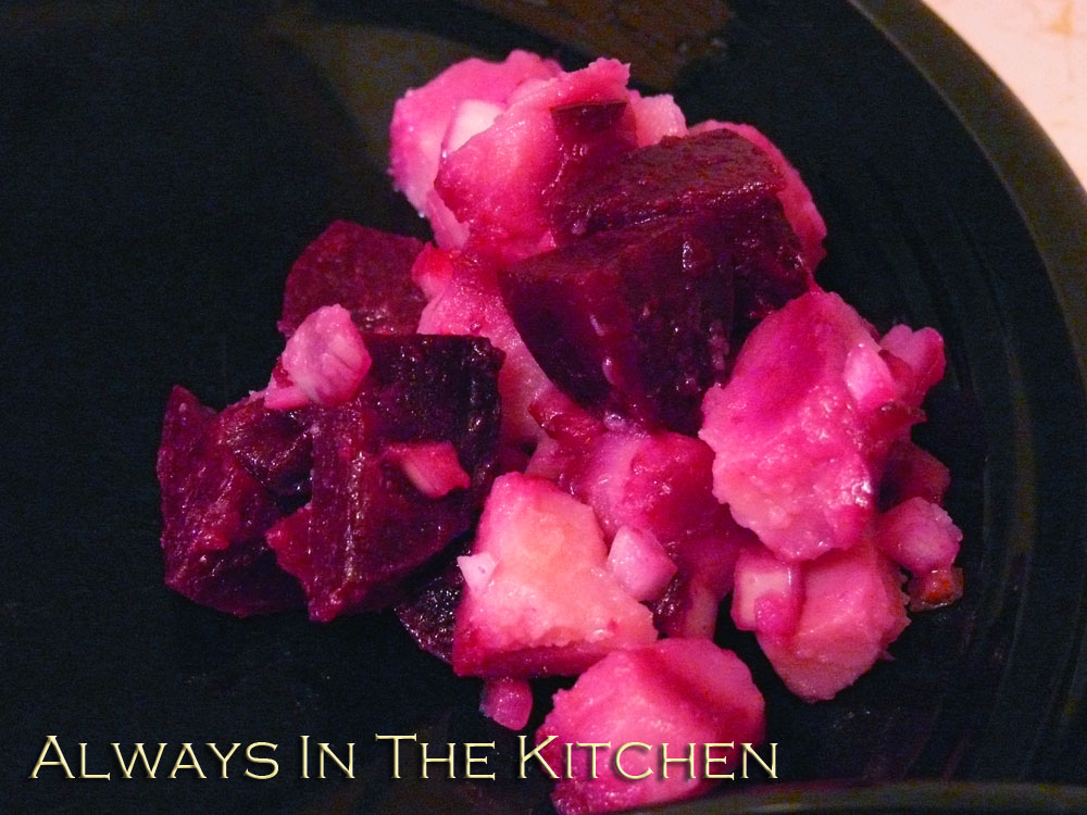 Dawna in the Kitchen Ethiopian Beet & Potato Salad (and Bento)