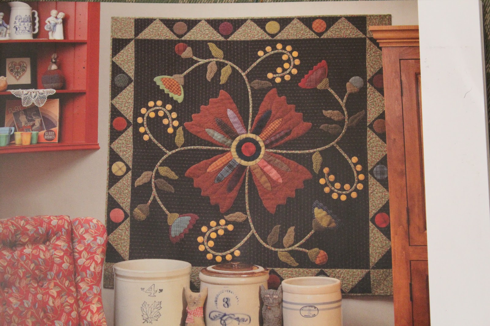 Ewe and Eye Bittersweet Briar Wool Quilt Kit