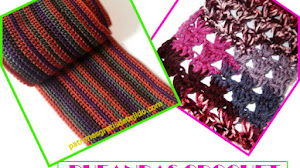 Cómo Tejer Bufandas Lindas y Fáciles / 2 Tutoriales Crochet