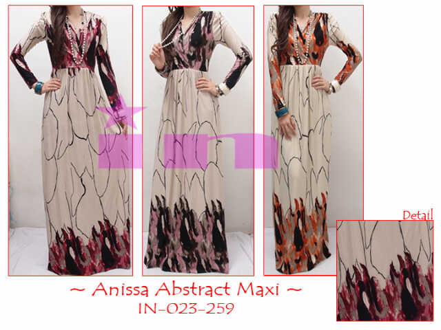 Busana Muslim Annisa Abstract Maxi Dress Busana Muslim Annisa Abstract Maxi Dress