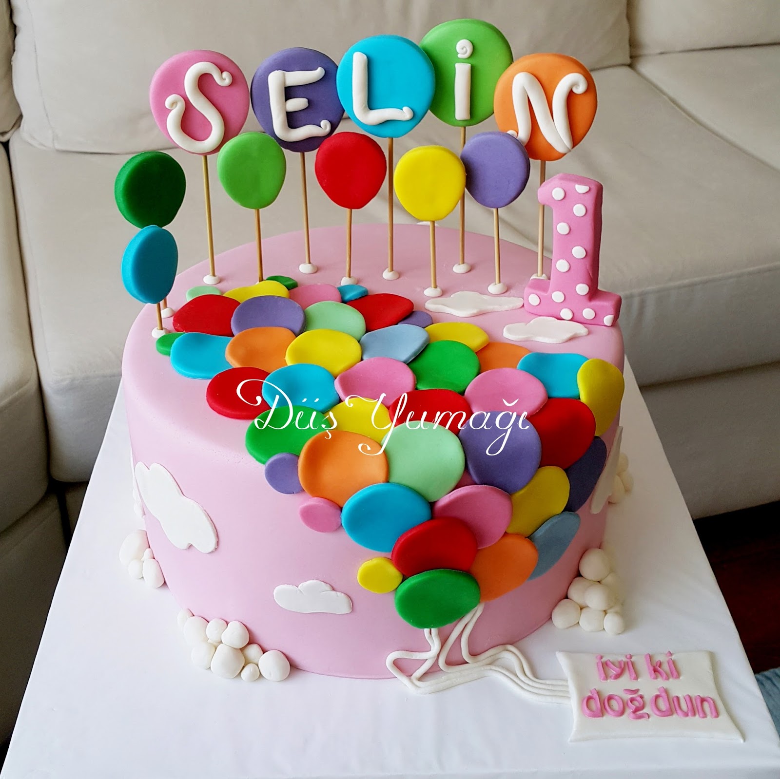 Düş Yumağı Selin�in Balon Temalı 1 Yaş Doğumgünü