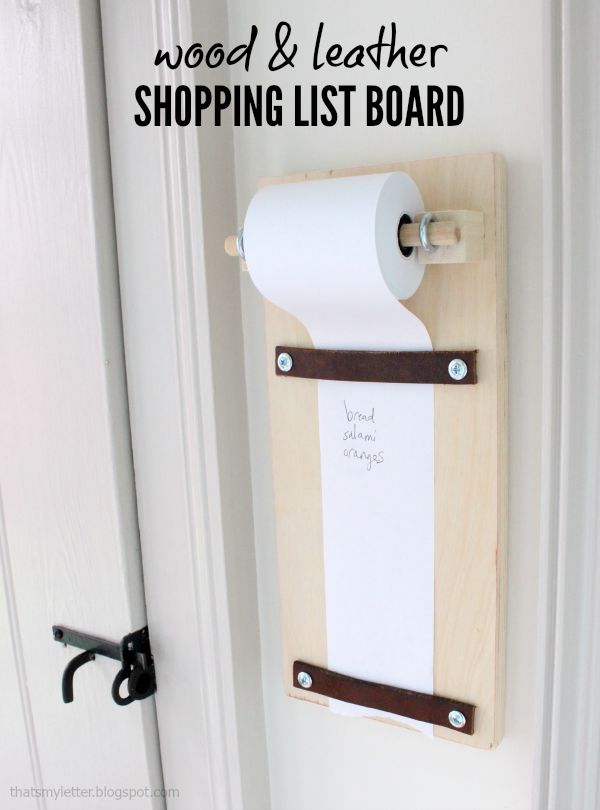 Wood & Leather Shopping List Board That's My Letter Bloglovin’