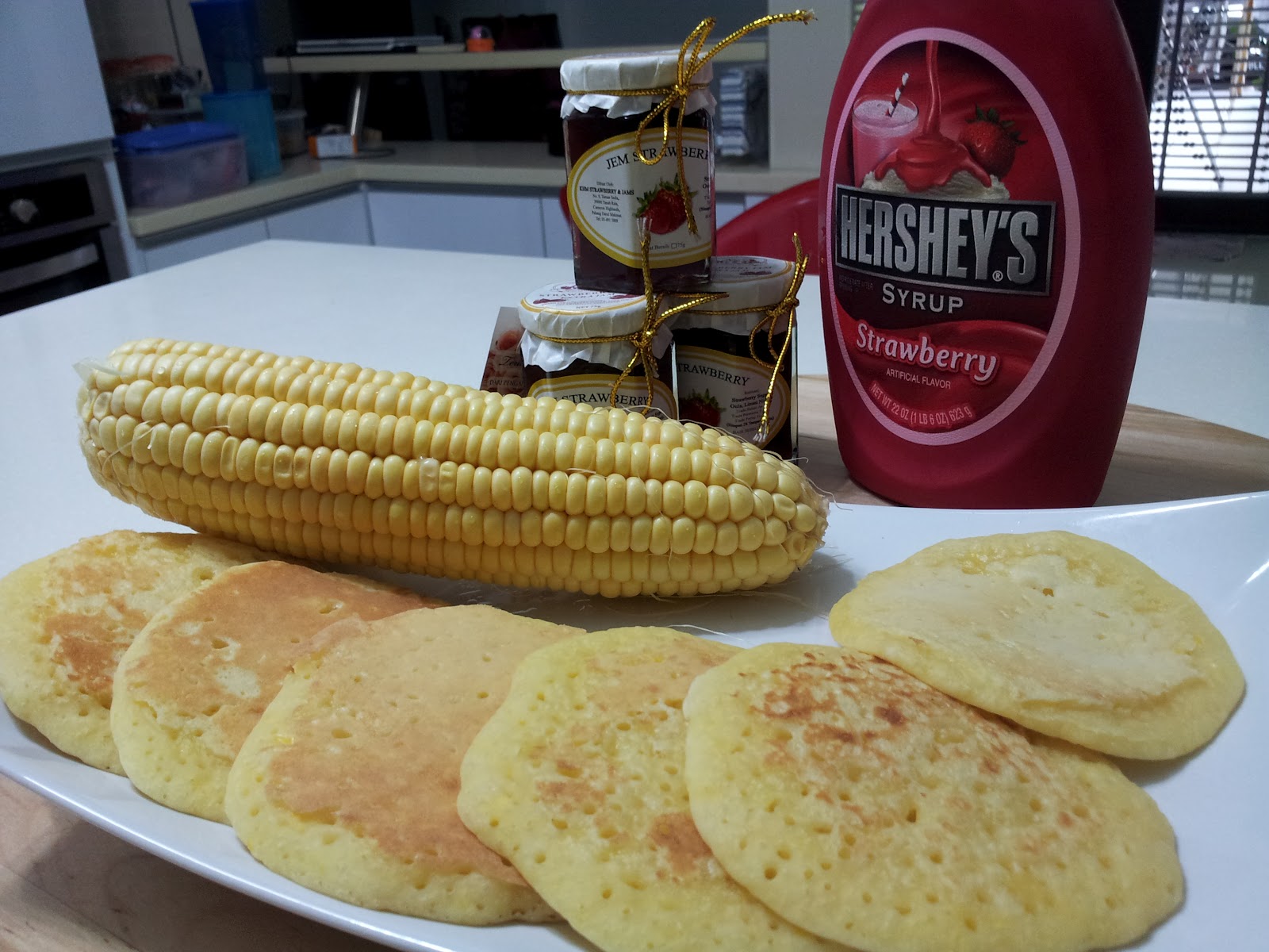 Koleksi Resepi Eggless Corn Pancake