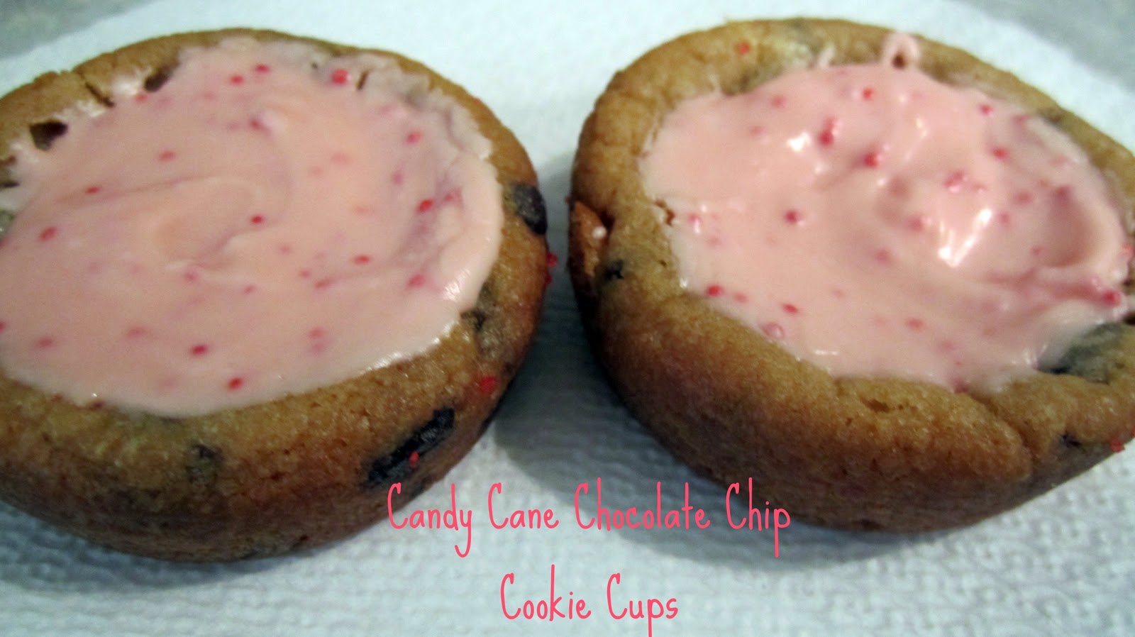 Candy Cane Chocolate Chip Cookie Cups Whats Cooking Love