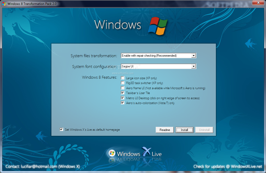 Installer Windows 10 Transformation Pack 1.0 Xp