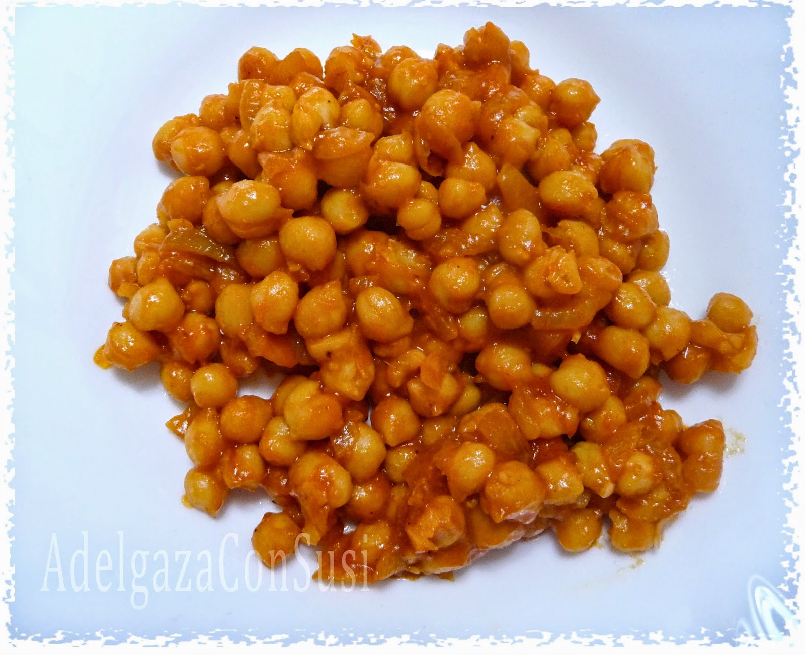 Recetas Light Adelgazaconsusi Garbanzos con tomate a la andaluza