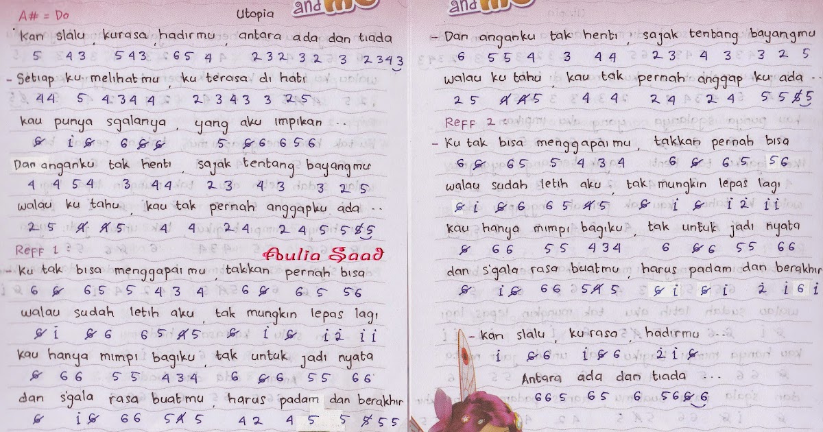 Not Angka Utopia Antara Ada Dan Tiada Aulia S World