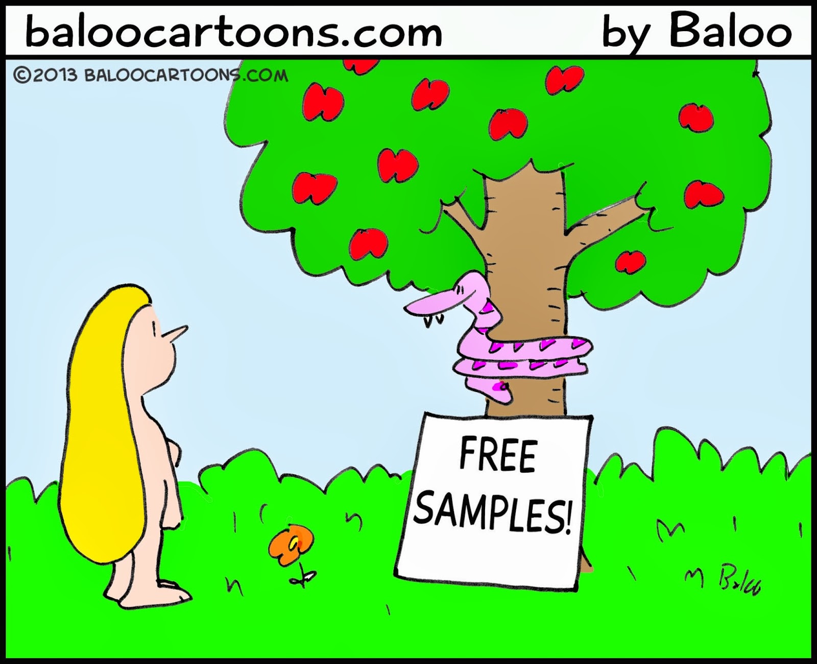 Baloo S Non Political Cartoon Blog Garden Of Eden Cartoon