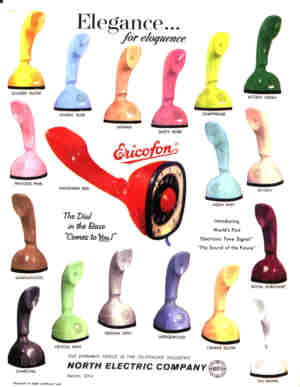 50s 60s swedish ericofon cobra phone ad Just Peachy, Darling 50s 60s swedish ericofon cobra phone ad Just Peachy, Darling