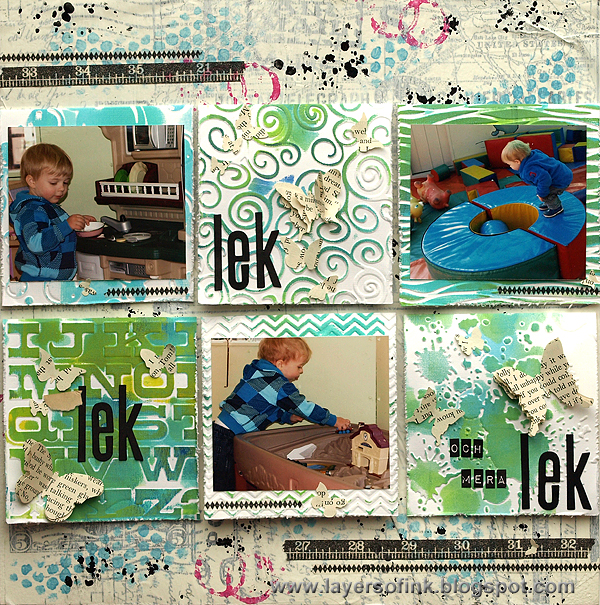 Layers of ink - Play Mixed Media Layout