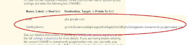 domain verification blogger