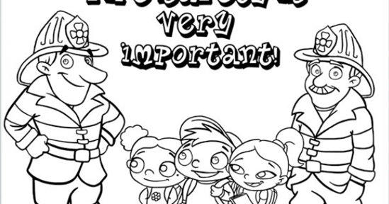 Valuable Safety: Fire Safety Coloring Page