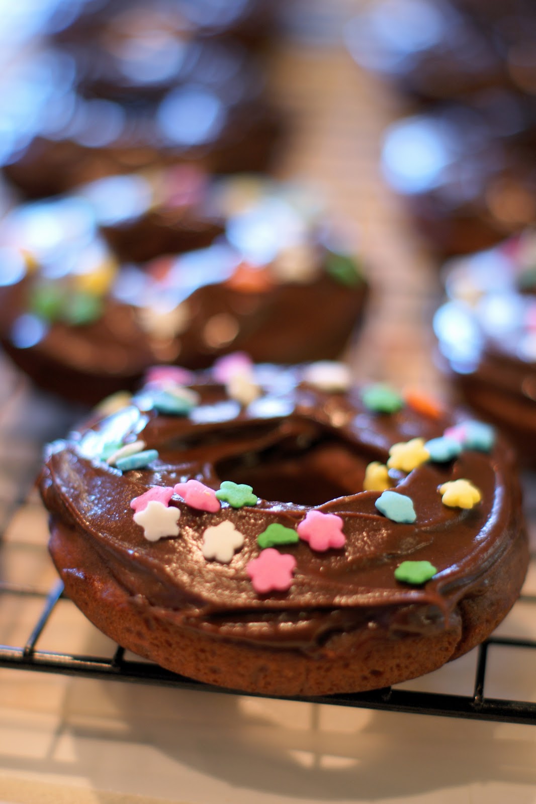 gluten free baked chocolate donuts - Sarah Bakes Gluten Free