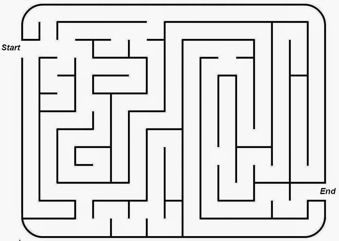 Mazes For Kids Game Coloring Page Free wallpaper