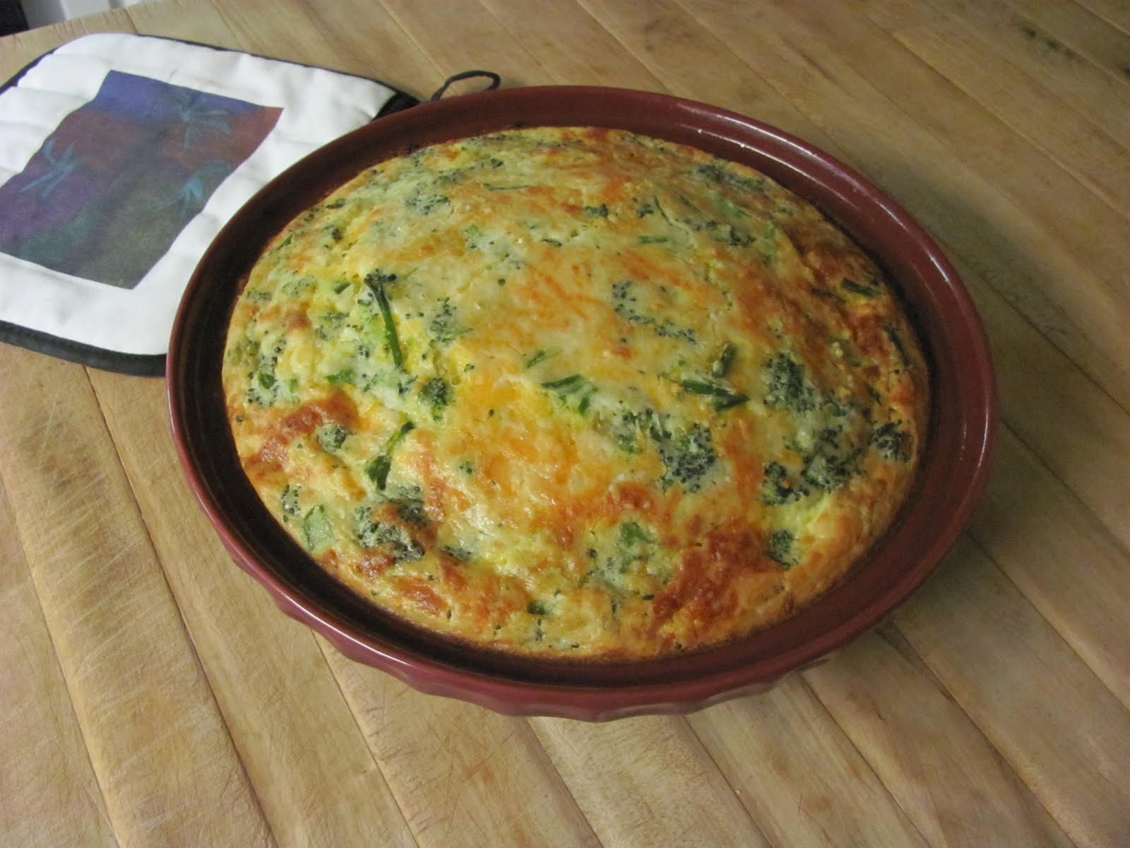 Nonnie's Good Eats IMPOSSIBLE BROCCOLI PIE