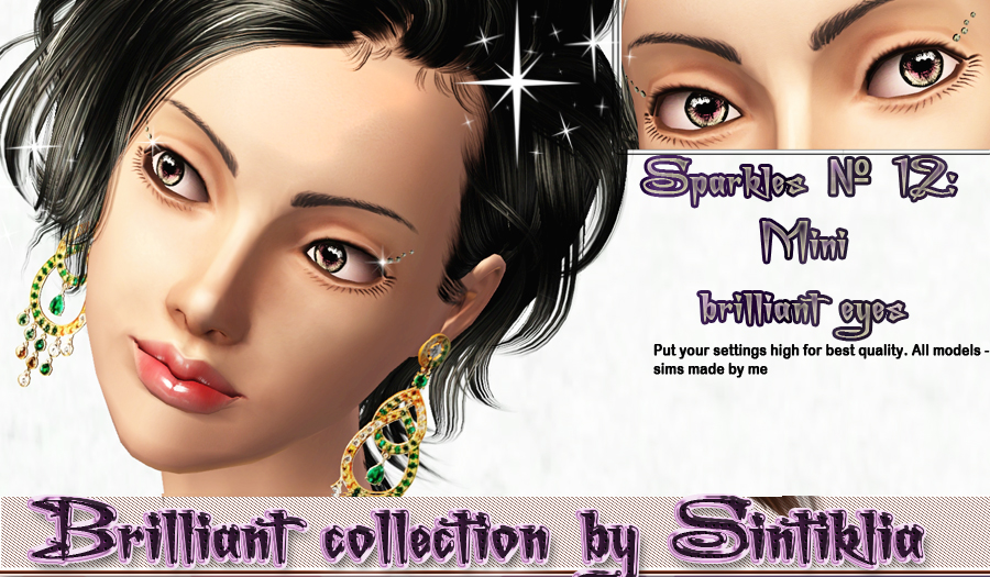 Brilliant collection sparkles for eyes for Sims 3