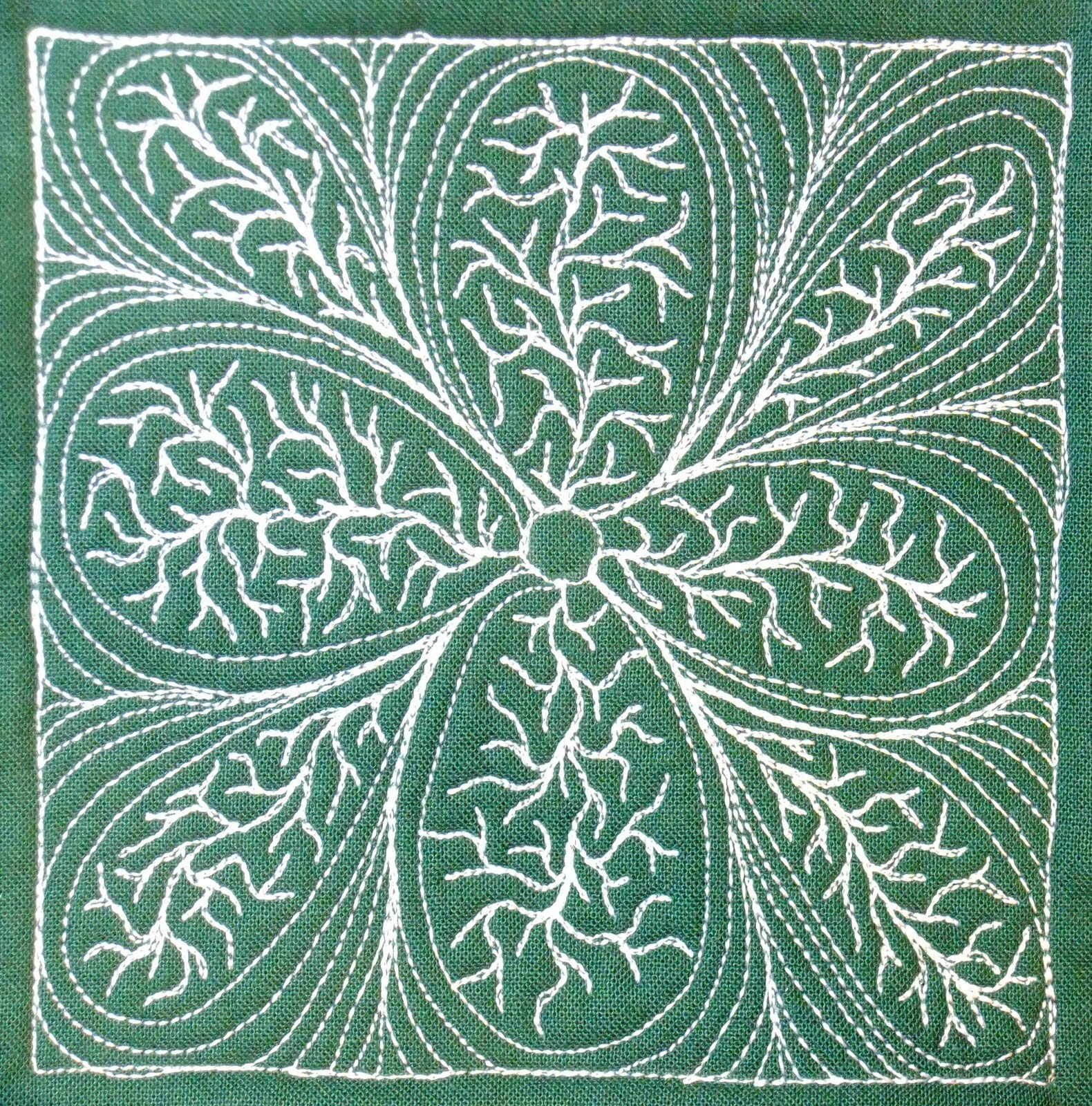 The Free Motion Quilting Project Day 303 Tropical Flower