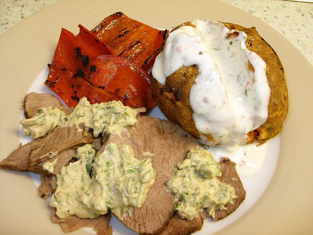 Jenny Eatwell's Rhubarb & Ginger Roasted leg of kid goat with almond