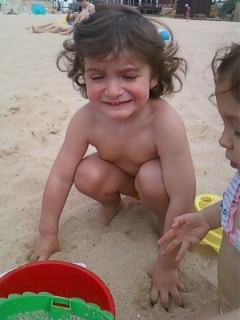 Pedro na praia