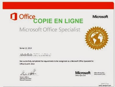 certification for microsoft office