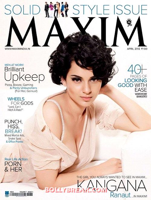 Kangna Ranaut - (6) - 2012 Maxim India Cover Girls, Who's the Hottest?