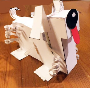 Scottie dog - wonderful, simple automata, a friend for life, click to see working ..