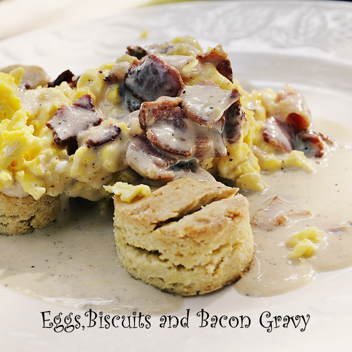 Simply Gourmet Bacon Gravy and Biscuits